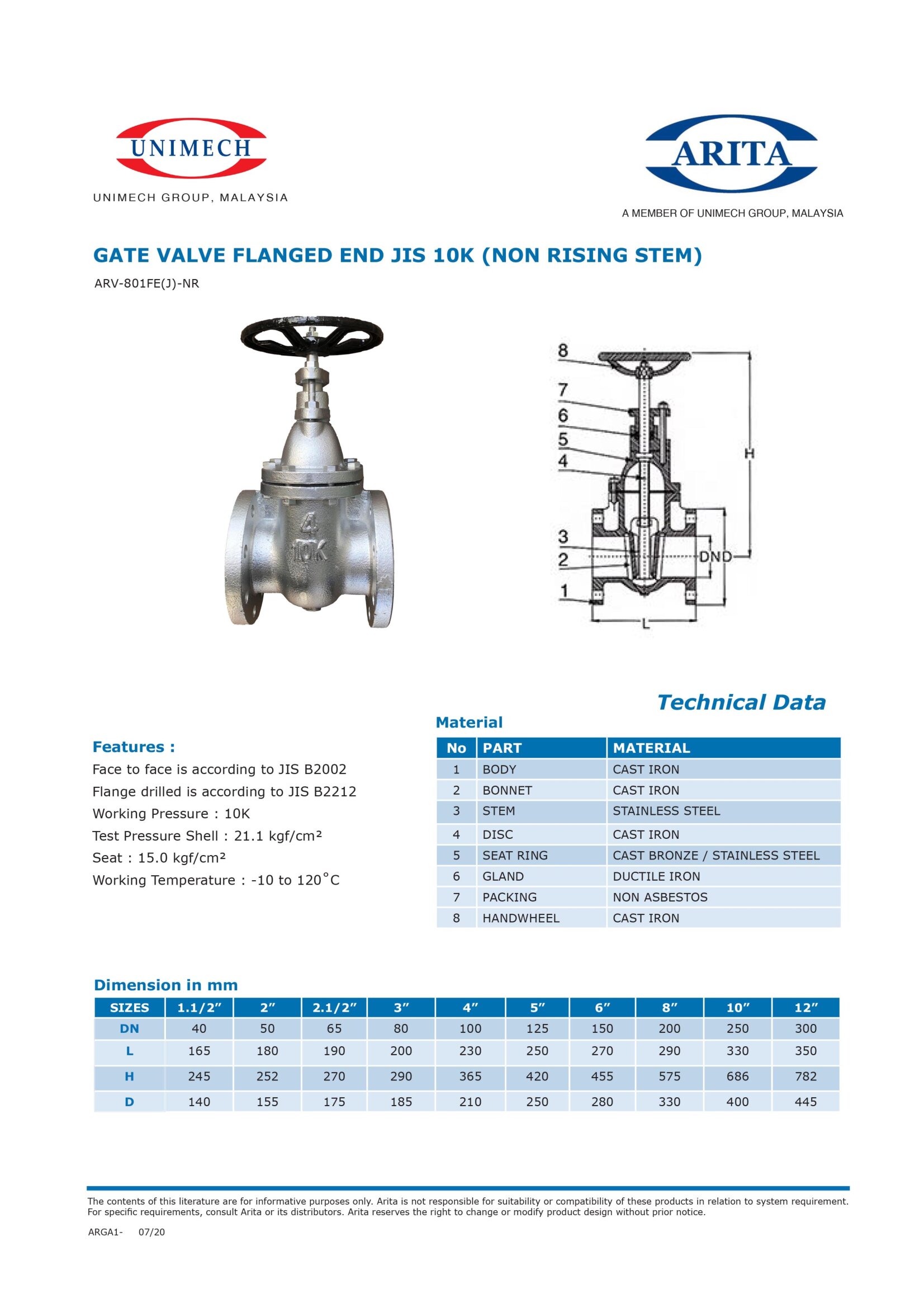 Foot Valve, Gate Valve – Unimech